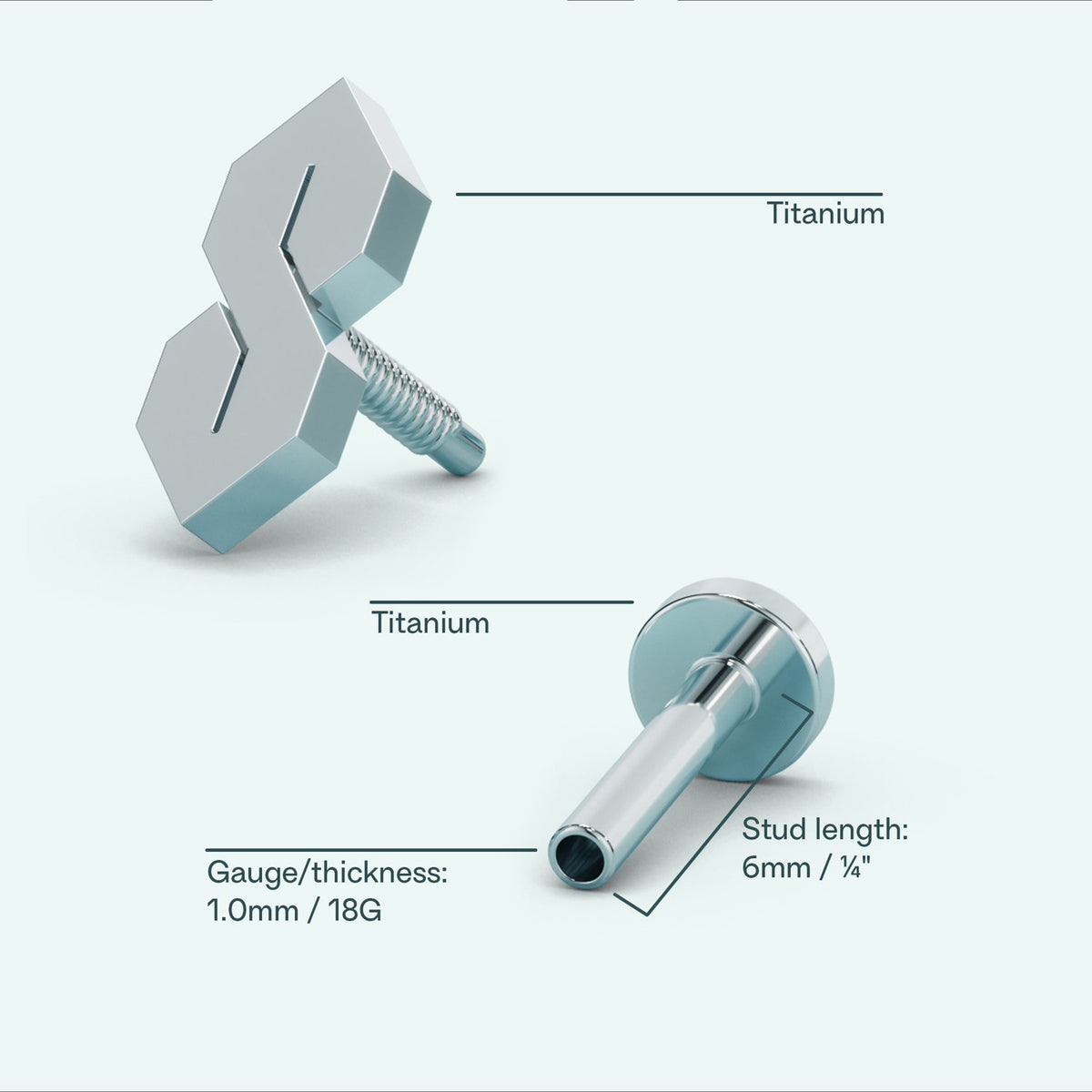S-Thing Flat Back Earring