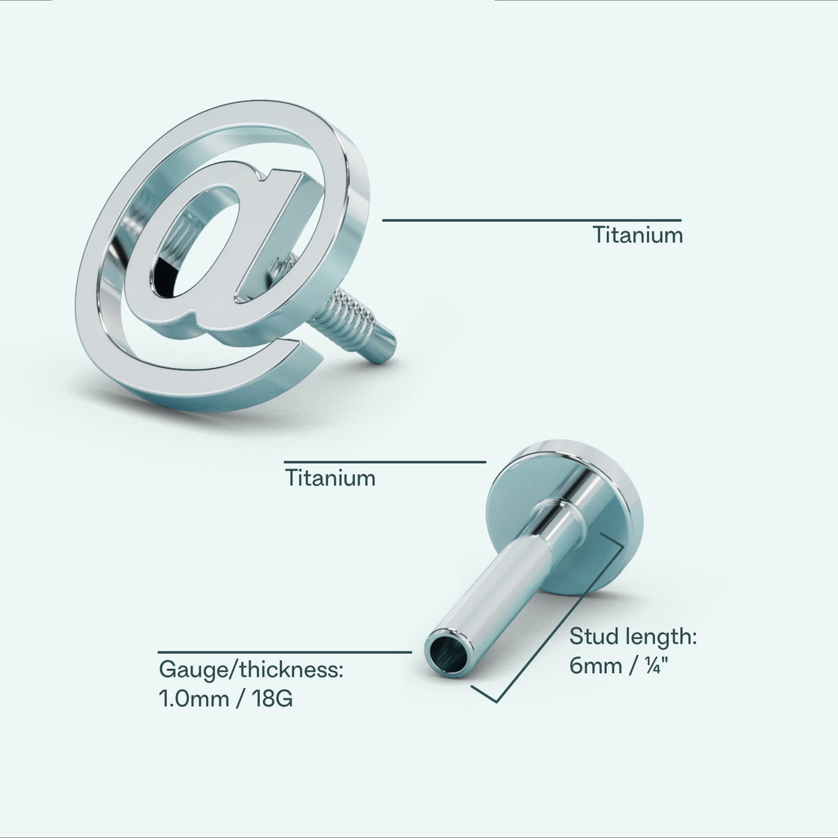@ Flat Back Earring