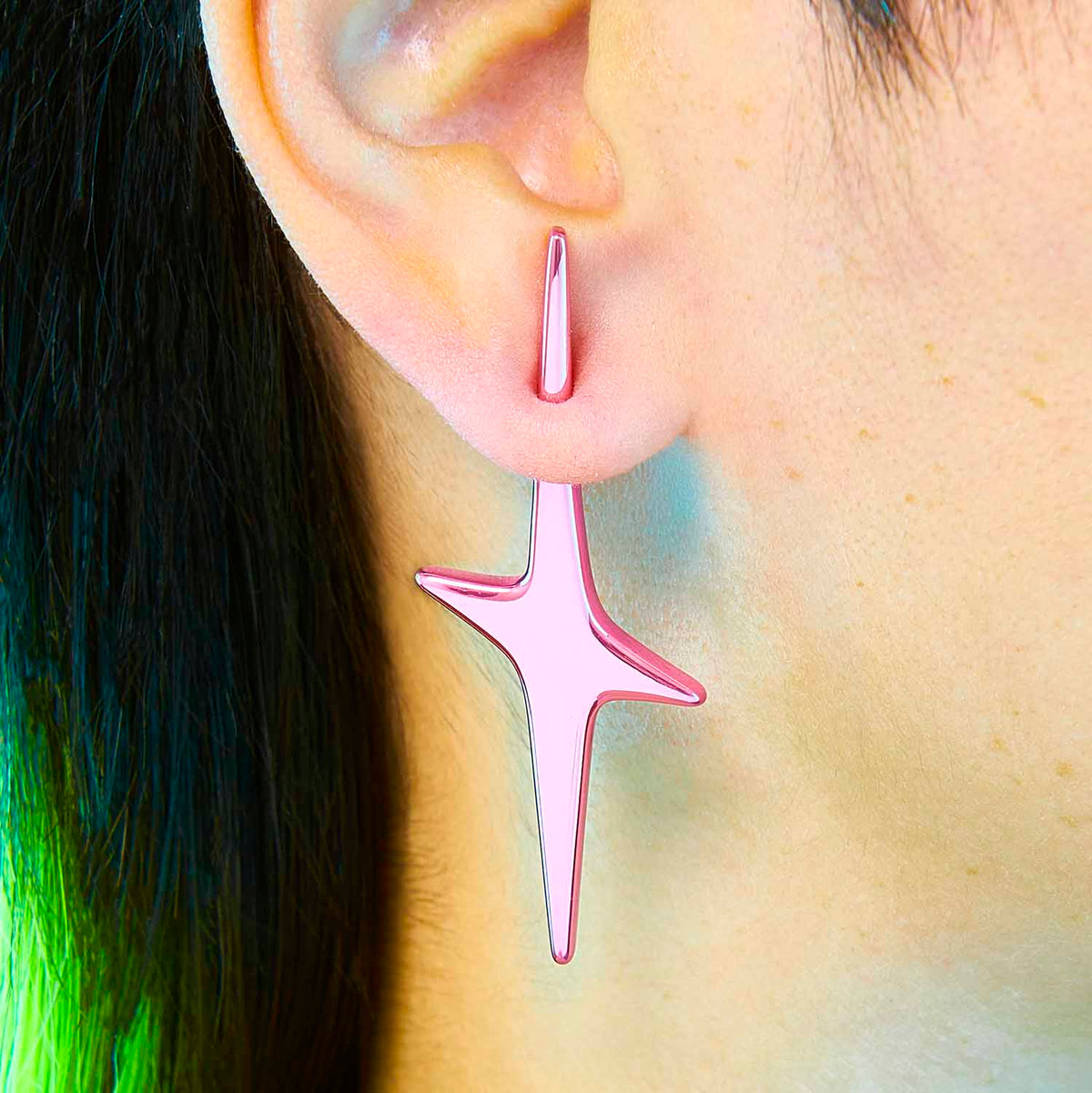 Pierced Star Earring