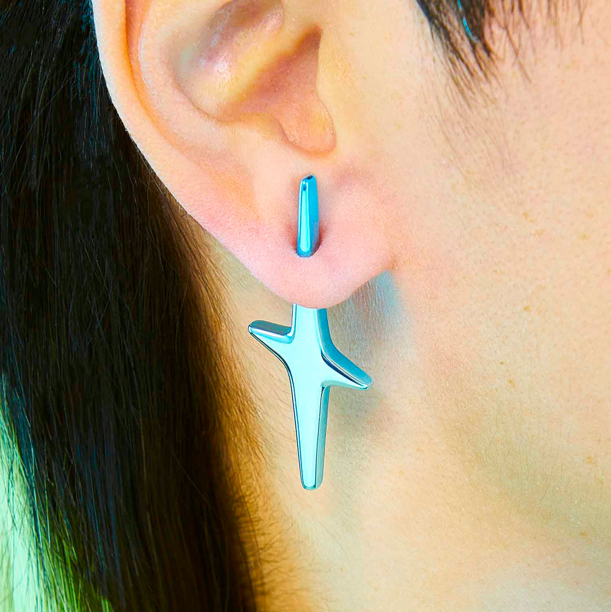 Mini Pierced Star Earring