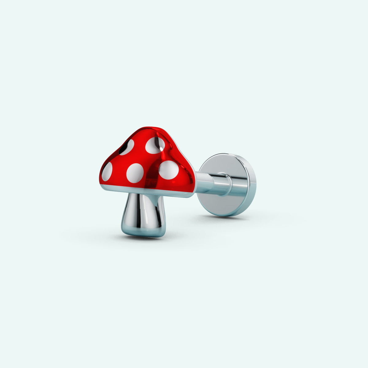 Mushroom Flat Back Earring