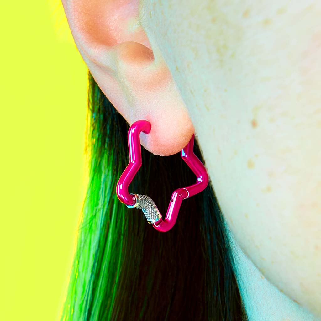 Mini Star Carabiner Earring