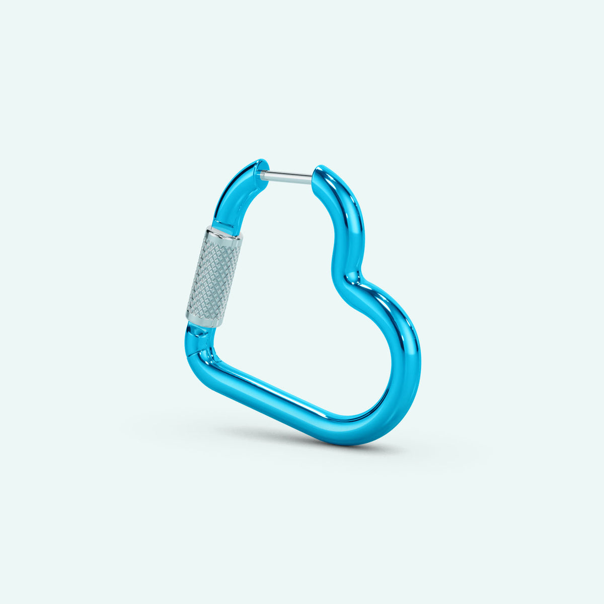 Mini Heart Carabiner Earring
