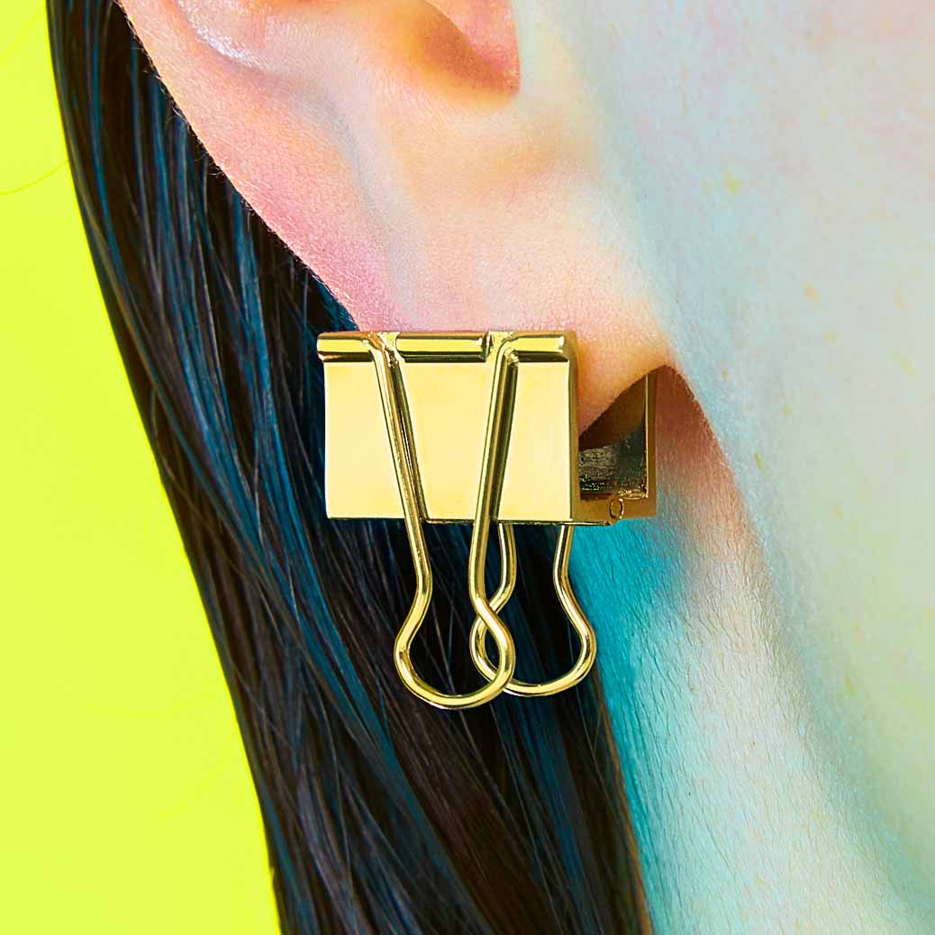 Binder Clip Earring