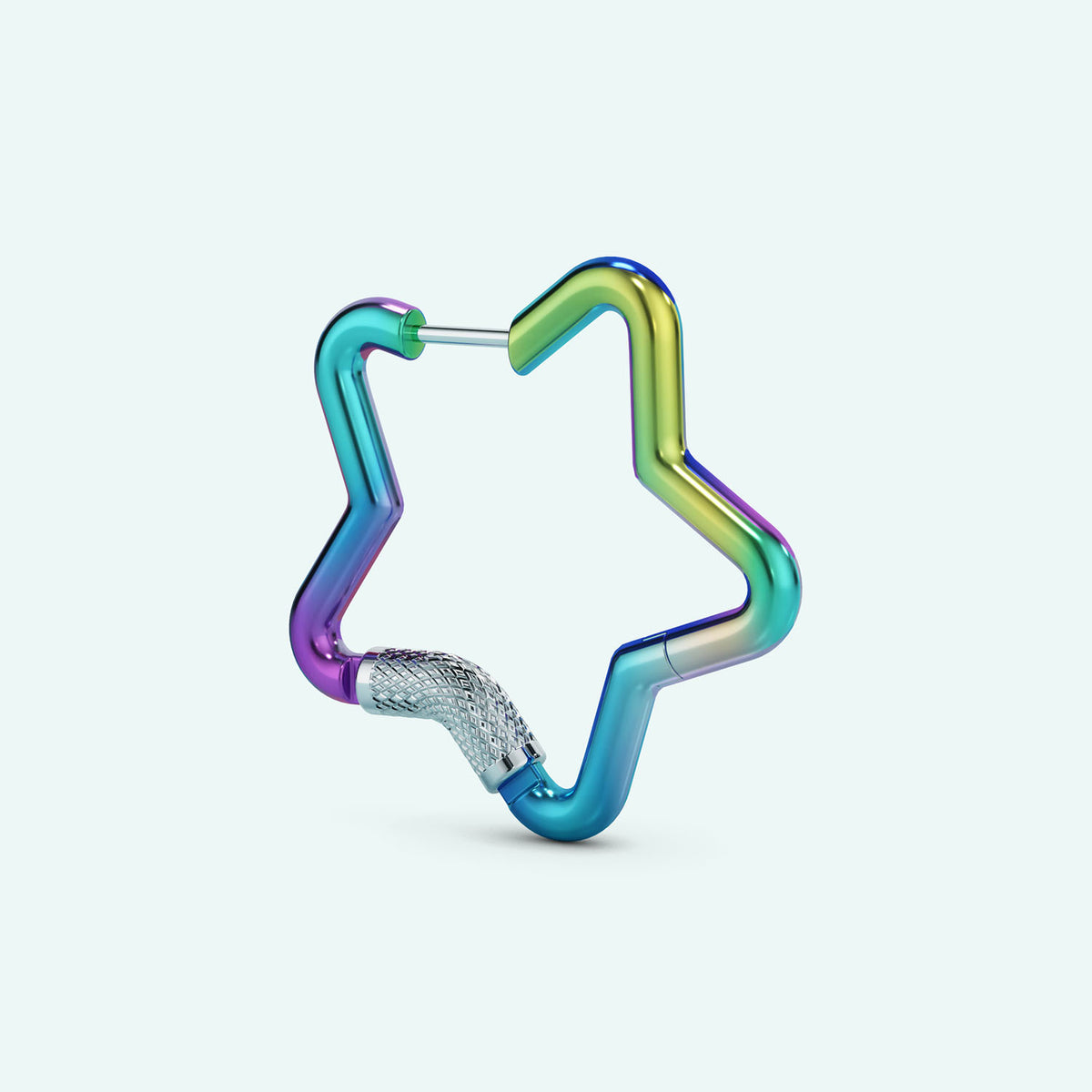 Mini Star Carabiner Earring