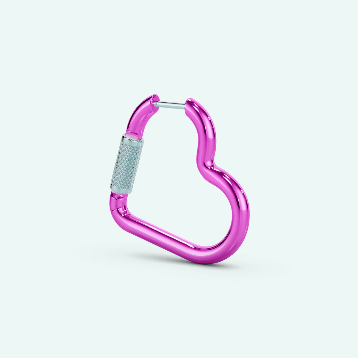 Mini Heart Carabiner Earring